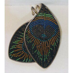 Courtney Denise Lipson Handmade Sterling Silver 925 Double Wing Pendant With Mic